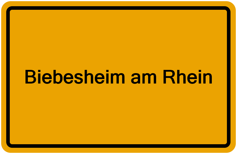 Handelsregisterauszug Biebesheim am Rhein